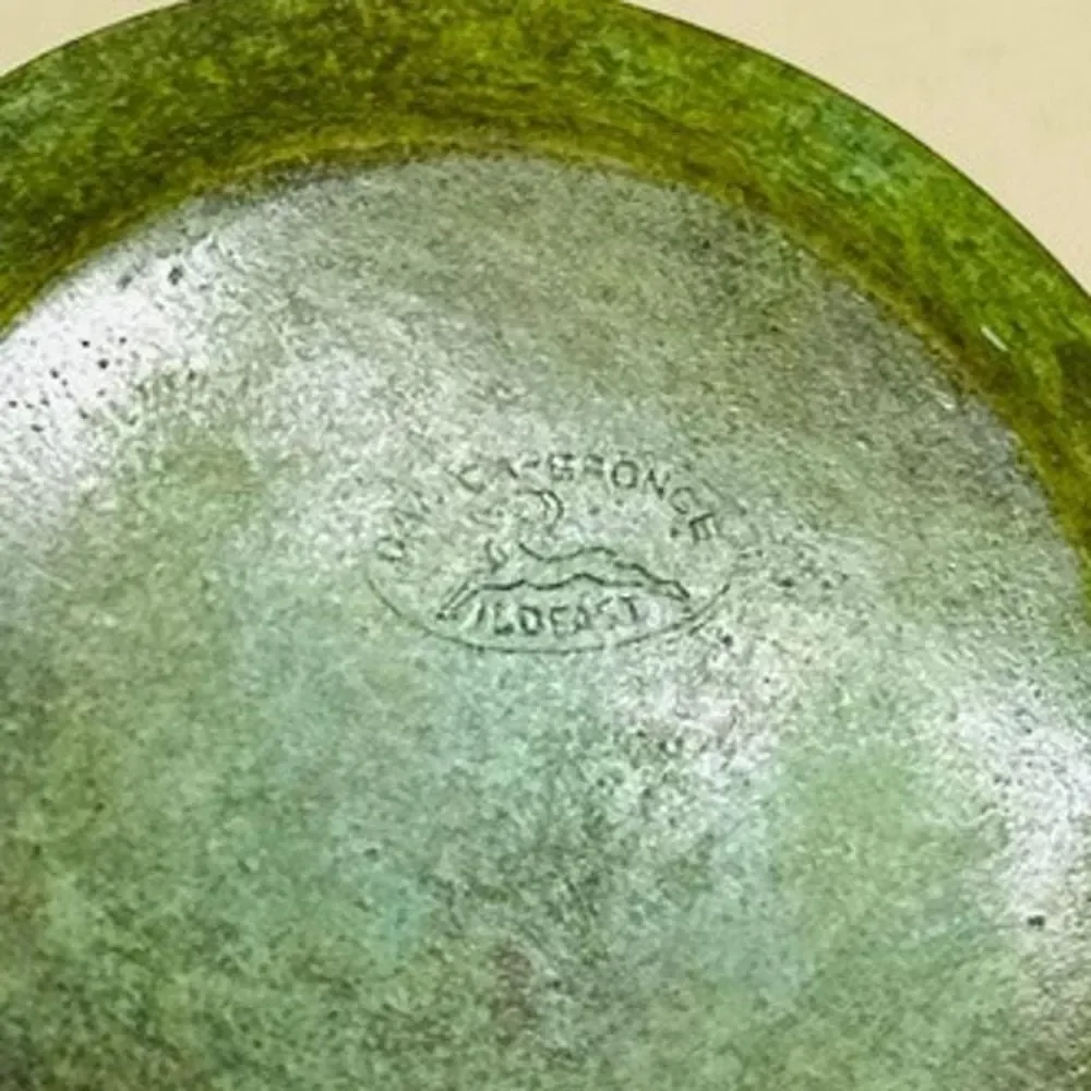 1930s Art Deco Ildfast Denmark Bronze Pin Dishes Set 4